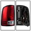 Picture of Spyder 07-13 GMC Sierra 1500 V2 Light Bar LED Tail Lights - Red Clear ALT-YD-GS07V2-LBLED-RC