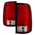 Picture of Spyder 07-13 GMC Sierra 1500 V2 Light Bar LED Tail Lights - Red Clear ALT-YD-GS07V2-LBLED-RC