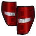 Picture of Spyder 09-14 Ford F150 V2 Light Bar LED Tail Lights - Red Clear ALT-YD-FF15009V2-LBLED-RC