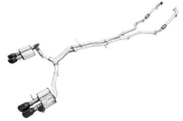 Picture of AWE Tuning Audi B9 S5 Sportback SwitchPath Exhaust - Non-Resonated Black 90mm Tips