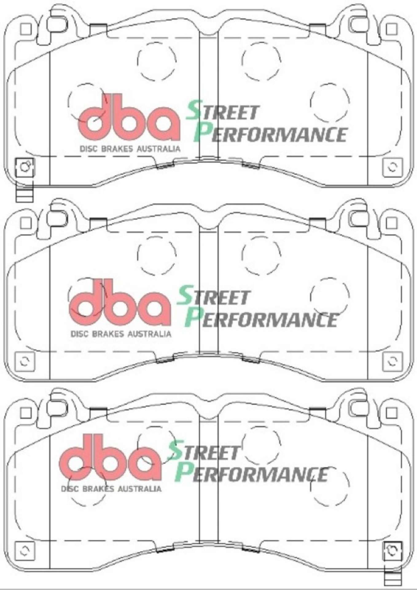 Picture of DBA 15-18 Ford Mustang GT w- Performance Package SP500 Front Brake Pads