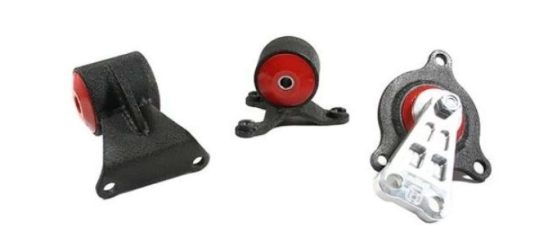 Picture of Innovative 02-06 Acura RSX K-Series-Base Automatic Black Aluminum Replacement Mount Kit 75A Bushings