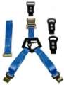 Picture of N-Fab Bed Mounted Rapid Tire Strap Universal - Gloss Black - Blue Strap