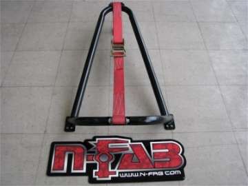 Picture of N-Fab Bed Mounted Tire Carrier Universal - Gloss Black - Black Strap