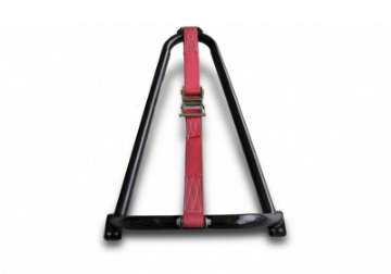 Picture of N-Fab Bed Mounted Tire Carrier Universal - Gloss Black - Red Strap