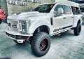 Picture of N-Fab M-RDS Front Bumper 2017 Ford F250-F350 Super Duty - Gloss Black w-Silver Skid Plate