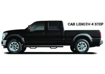 Picture of N-Fab Nerf Step 01-03 Ford F-150 SuperCrew - Gloss Black - Cab Length - 3in