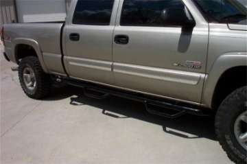 Picture of N-Fab Nerf Step 01-06 Chevy-GMC 2500-3500 Crew Cab 6-5ft Bed - Gloss Black - Bed Access - 3in