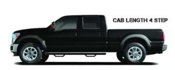 Picture of N-Fab Nerf Step 02-08 Dodge Ram 1500-2500-3500 Quad Cab 4 Door - Tex- Black - Cab Length - 3in