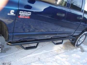 Picture of N-Fab Nerf Step 02-08 Dodge Ram 1500-2500-3500 Quad Cab 6-4ft Bed - Gloss Black - Bed Access - 3in