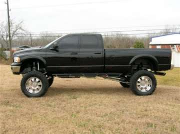 Picture of N-Fab Nerf Step 02-08 Dodge Ram 1500-2500-3500 Quad Cab 8ft Bed - Gloss Black - Bed Access - 3in