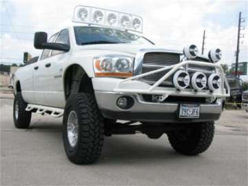 Picture of N-Fab Nerf Step 02-08 Dodge Ram 1500-2500-3500 Quad Cab 8ft Bed - Gloss Black - Bed Access - 3in