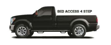 Picture of N-Fab Nerf Step 02-08 Dodge Ram 1500-2500-3500 Regular Cab 8ft Bed - Tex- Black - Bed Access - 3in