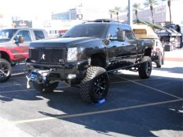 Picture of N-Fab Nerf Step 07-10 Chevy-GMC 2500-3500 Crew Cab 6-5ft Bed - Gloss Black - Bed Access - 3in