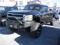 Picture of N-Fab Nerf Step 07-10 Chevy-GMC 2500-3500 Crew Cab 6-5ft Bed - Gloss Black - Bed Access - 3in