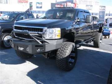 Picture of N-Fab Nerf Step 07-10 Chevy-GMC 2500-3500 Crew Cab 6-5ft Bed - Gloss Black - Bed Access - 3in