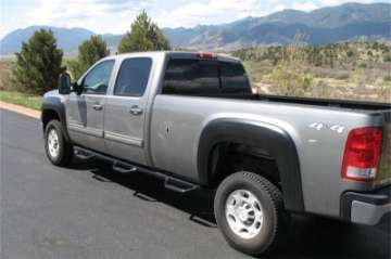 Picture of N-Fab Nerf Step 07-10 Chevy-GMC 2500-3500 Crew Cab 8ft Bed - Gloss Black - Bed Access - 3in