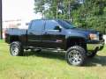 Picture of N-Fab Nerf Step 07-13 Chevy-GMC 1500 Crew Cab 5-7ft Bed - Gloss Black - Bed Access - 3in