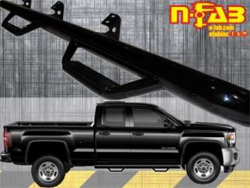 Picture of N-Fab Nerf Step 15-17 Chevy-GMC 2500-3500 Double Cab - Gloss Black - Cab Length - 3in