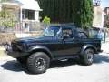 Picture of N-Fab Nerf Step 80-96 Ford Bronco SUV 2 Door - Gloss Black - W2W - 3in