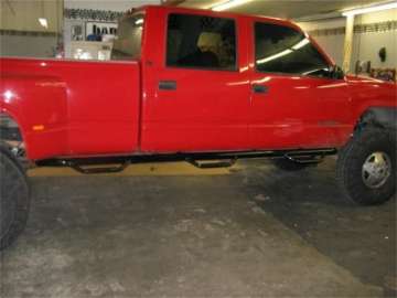 Picture of N-Fab Nerf Step 92-00 Chevy-GMC 2500-3500 Crew Cab 8ft Bed - Gloss Black - Bed Access - 3in