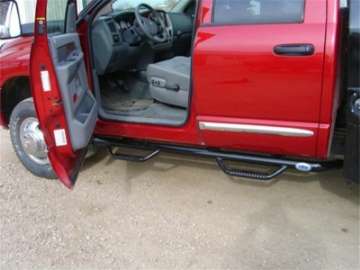 Picture of N-Fab Nerf Step 94-01 Dodge Ram 1500-2500-3500 Quad Cab 4 Door - Gloss Black - Cab Length - 3in