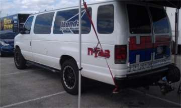 Picture of N-Fab Nerf Step 95-14 Ford E-350 Van 3-Step Van 3 Door - Tex- Black - W2W - 3in