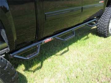 Picture of N-Fab Nerf Step 99-06 Chevy-GMC 1500-2500-3500 Ext- Cab 6-5ft Bed - Gloss Black - Bed Access - 3in