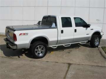 Picture of N-Fab Nerf Step 99-16 Ford F-250-350 Super Duty Crew Cab 6-75ft Bed - Gloss Black - Bed Access - 3in