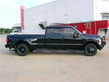 Picture of N-Fab Nerf Step 99-16 Ford F-250-350 Super Duty Crew Cab 8ft Bed - Gloss Black - Bed Access - 3in