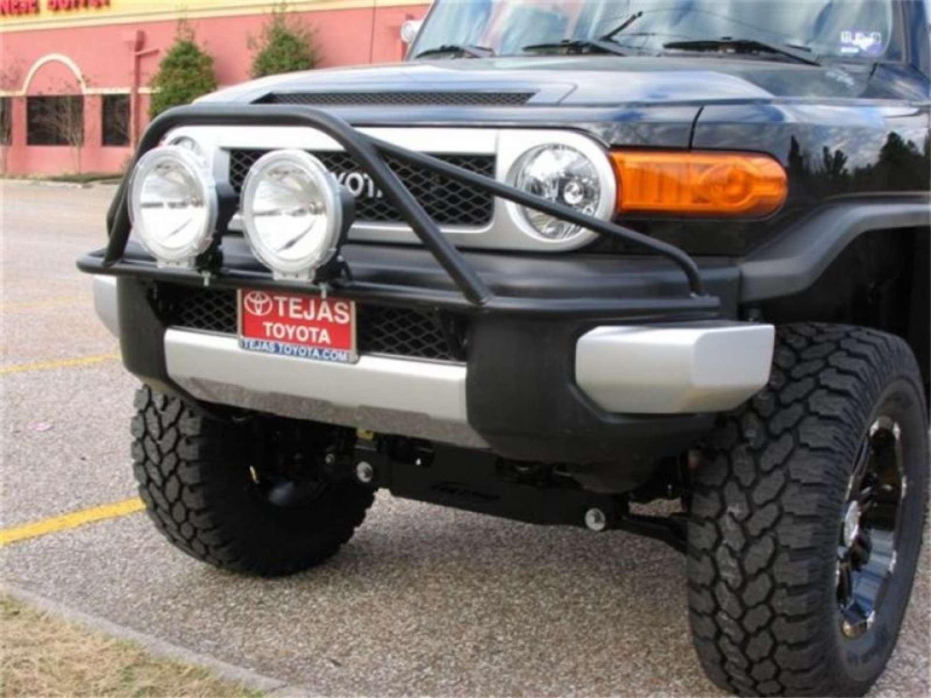 Picture of N-Fab Pre-Runner Light Bar 06-17 Toyota FJ Cruiser - Tex- Black