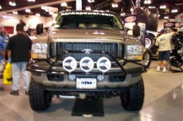 Picture of N-Fab Pre-Runner Light Bar 99-07 Ford F250-F350 Super Duty-Excursion - Gloss Black