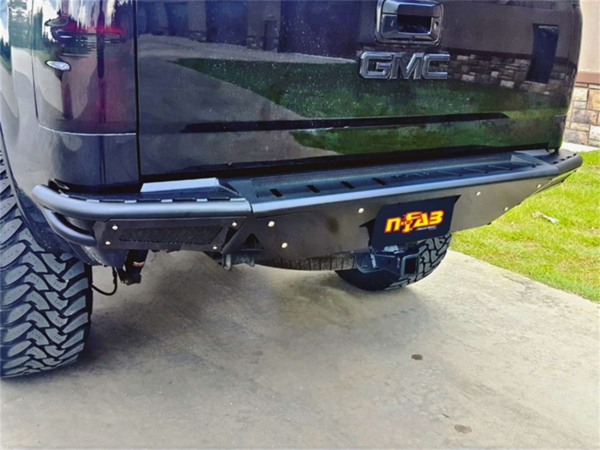 Picture of N-Fab RBS-H Rear Bumper 07-13 Chevy-GMC 1500 - Gloss Black