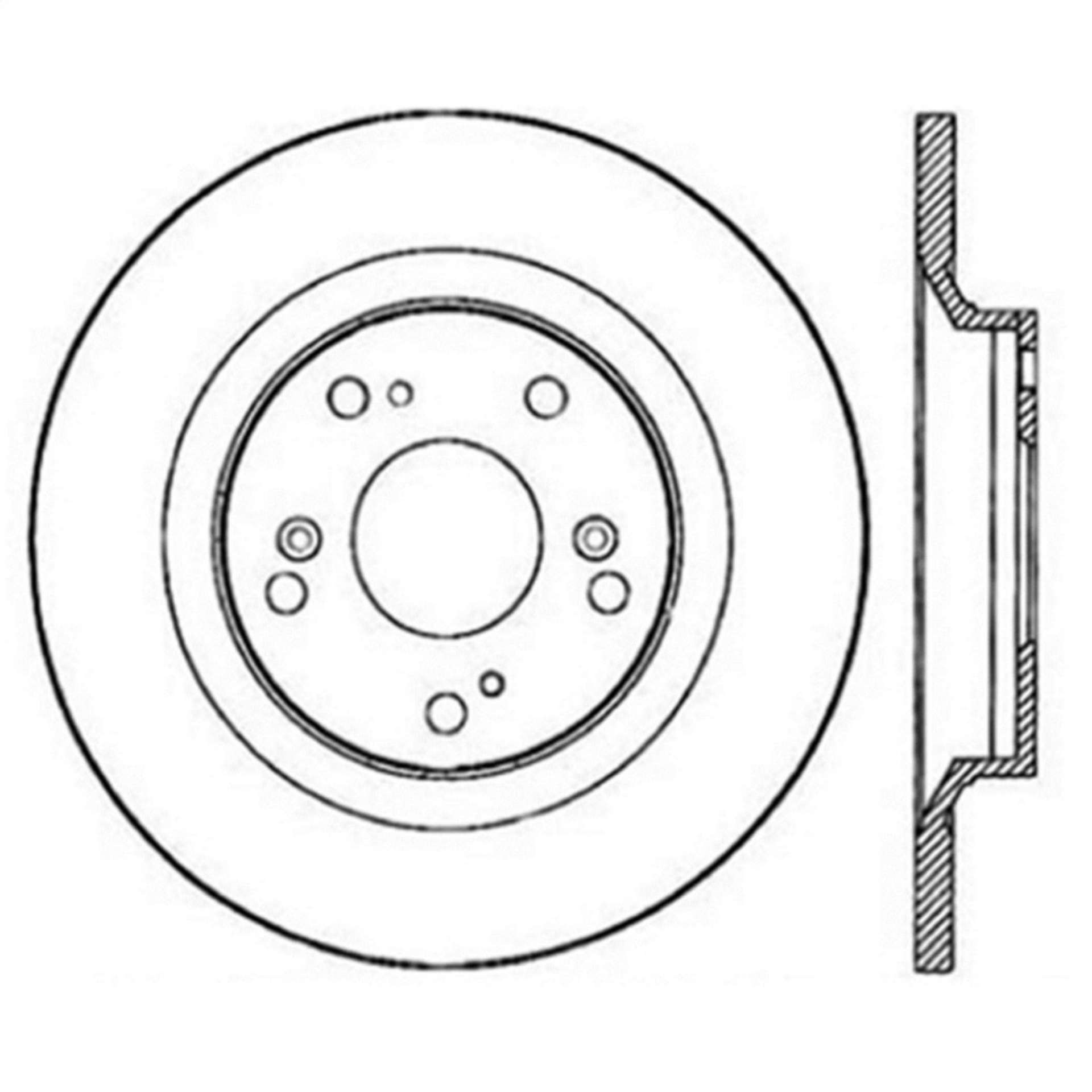 Picture of StopTech Power Slot SportStop 00-06 Honda S2000 Slotted Rear Left Rotor