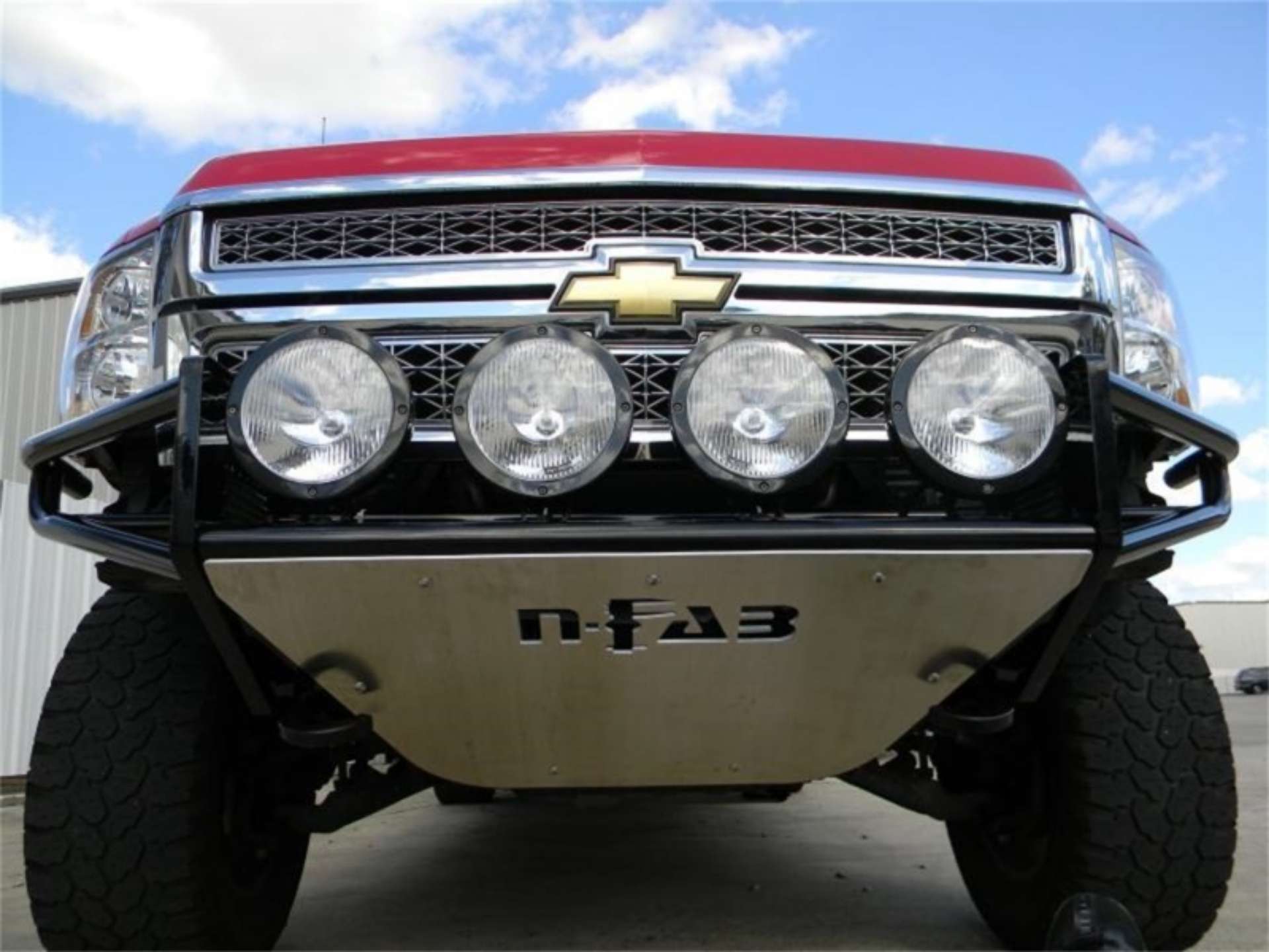 Picture of N-Fab RSP Front Bumper 07-13 Chevy 1500 - Gloss Black - Multi-Mount