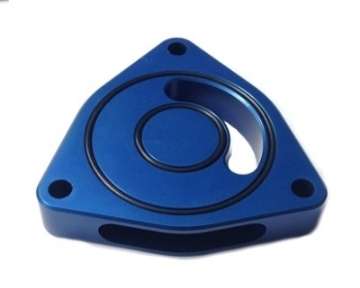 Picture of Torque Solution Blow Off BOV Sound Plate Blue 16+ Honda Civic 1-5T