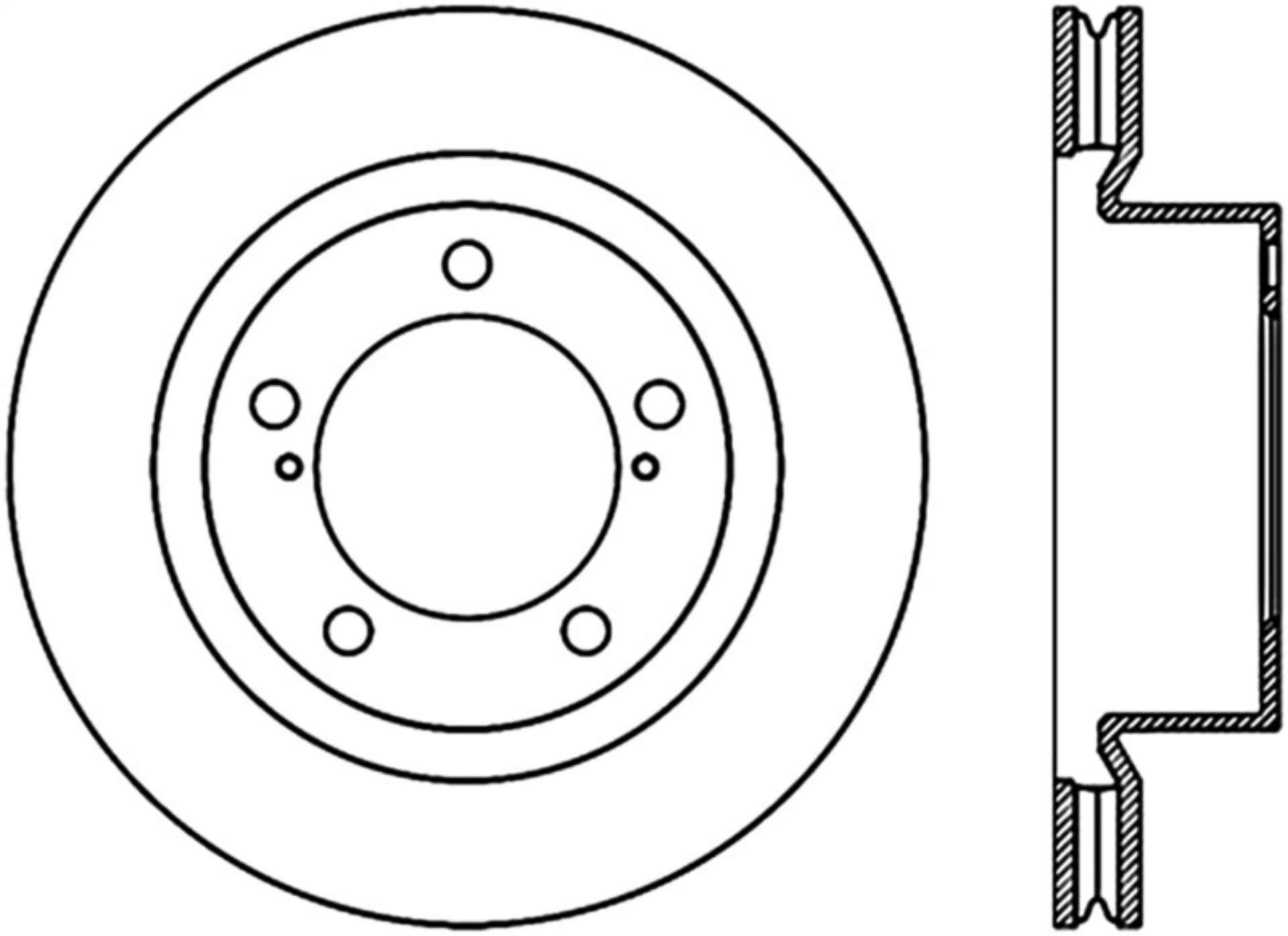 Picture of StopTech 08-11 Lexus LX570 Slotted & Drilled Front Right Rotor