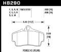 Picture of Hawk Porsche HPS Street Rear Brake Pads