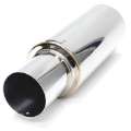 Picture of BLOX Racing 63-5mm N1 304 SS Universal Exhaust Muffler w- Straight Tip