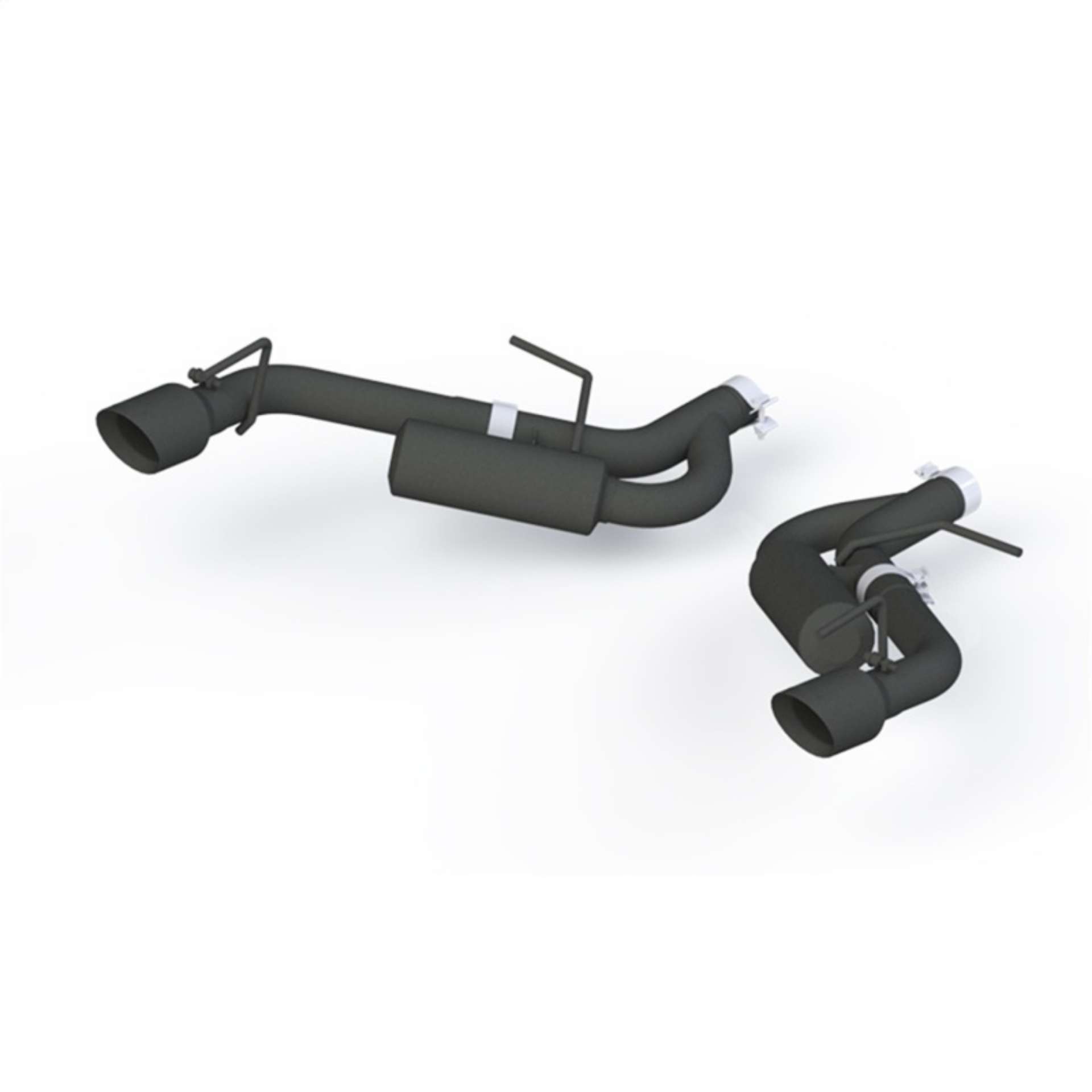 Picture of MBRP 16-19 Chevrolet Camaro 2-5in Black Coated Non NPP Axle Back Exhaust System - 4in Dual Wall Tips