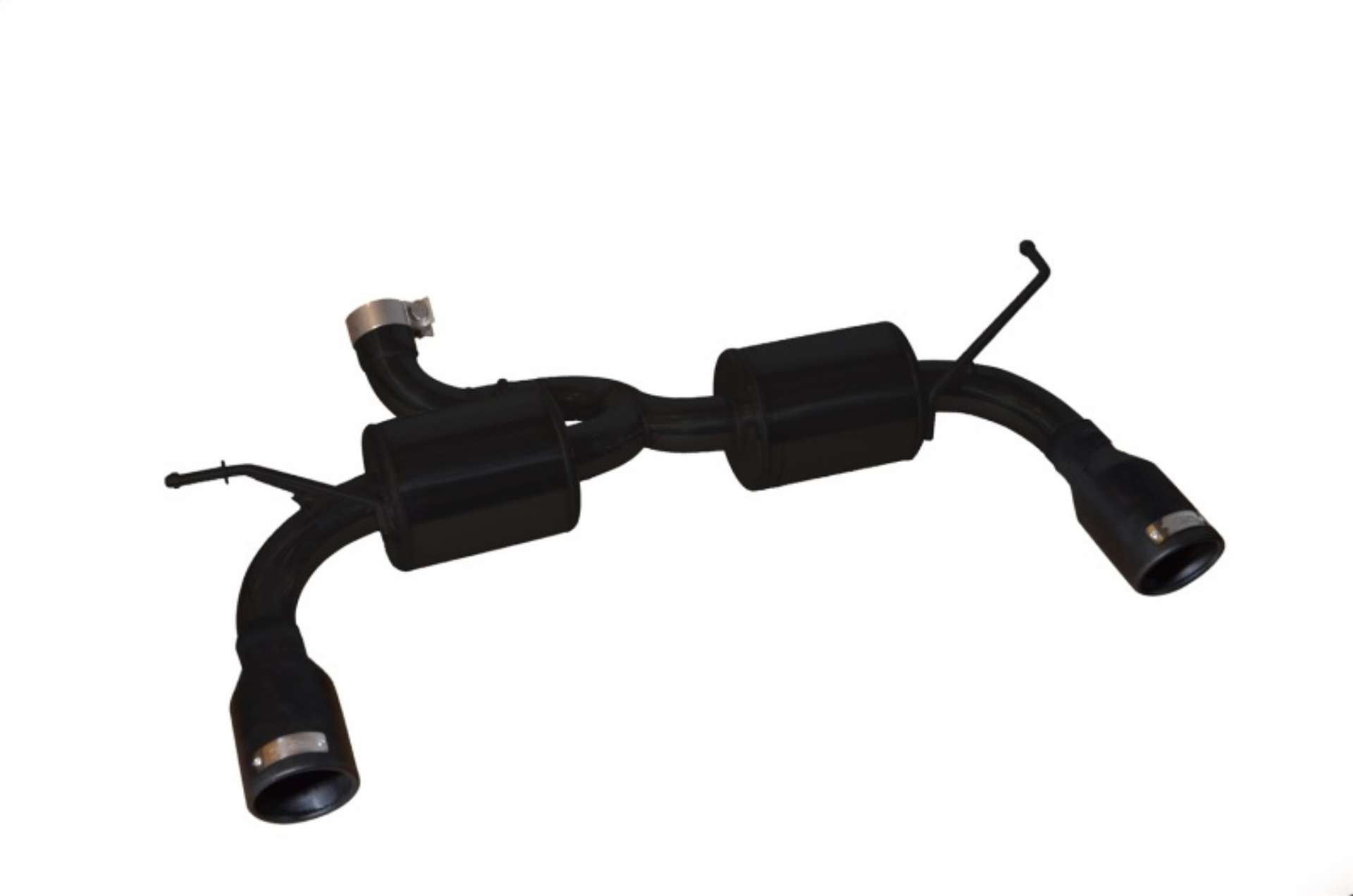 Picture of Injen 07-17 Jeep Wrangler JK 3-6L-3-8L 63mm Stealth Black Axle-back Exhaust w- 4in Black Tips