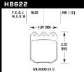 Picture of Hawk Wilwood DLS 6812 Black Race Brake Pads