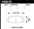 Picture of Hawk 14-17 Acura RDX-RLX LTS Street Front Brake Pads