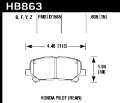 Picture of Hawk 12-15 Honda Pilot LTS Street Rear Brake Pads