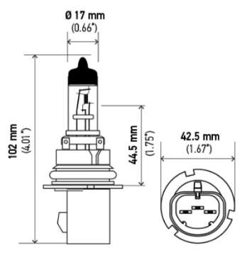 Picture of Hella 9007 HB5 12V 65-55W Halogen Bulb PX29t