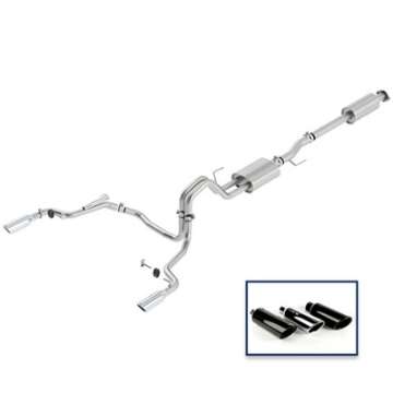 Picture of Ford Racing 15-18 F-150 5-0L Cat-Back Sport Exhaust System - Rear Exit Chrome Tips