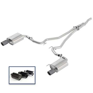 Picture of Ford Racing 2018 Mustang 2-3L Ecoboost Cat-Back Touring Exhaust System w-Carbon Fiber Tips