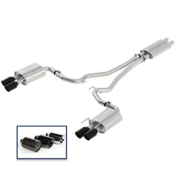 Picture of Ford Racing 2018 Mustang Gt 5-0L Cat-Back Touring Exhaust System w-Black Chrome Tips