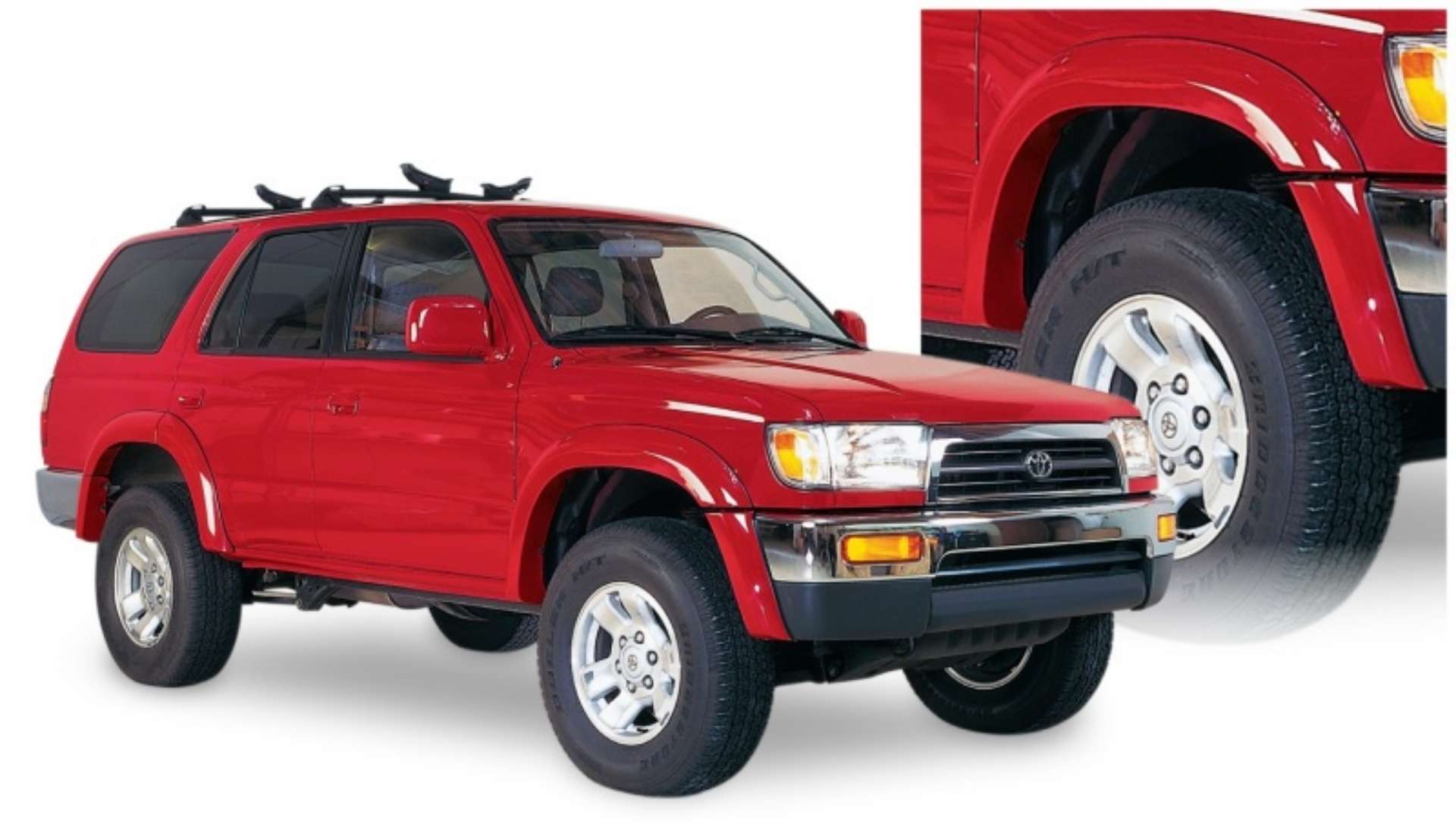 Picture of Bushwacker 96-02 Toyota 4Runner Extend-A-Fender Style Flares 4pc - Black