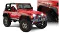 Picture of Bushwacker 97-06 Jeep Wrangler Flat Style Flares 4pc - Black